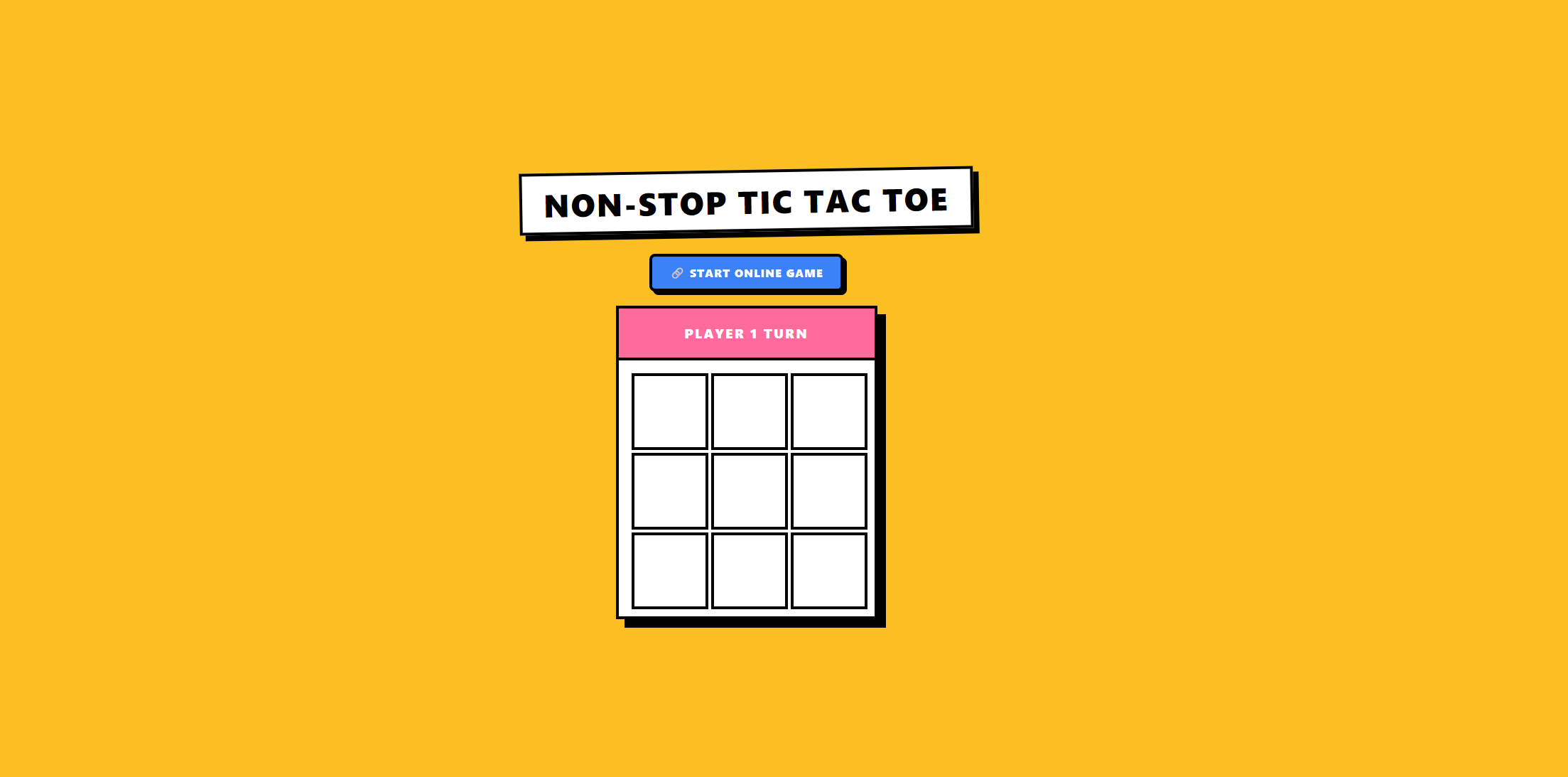 Non-Stop Tic-Tac-Toe